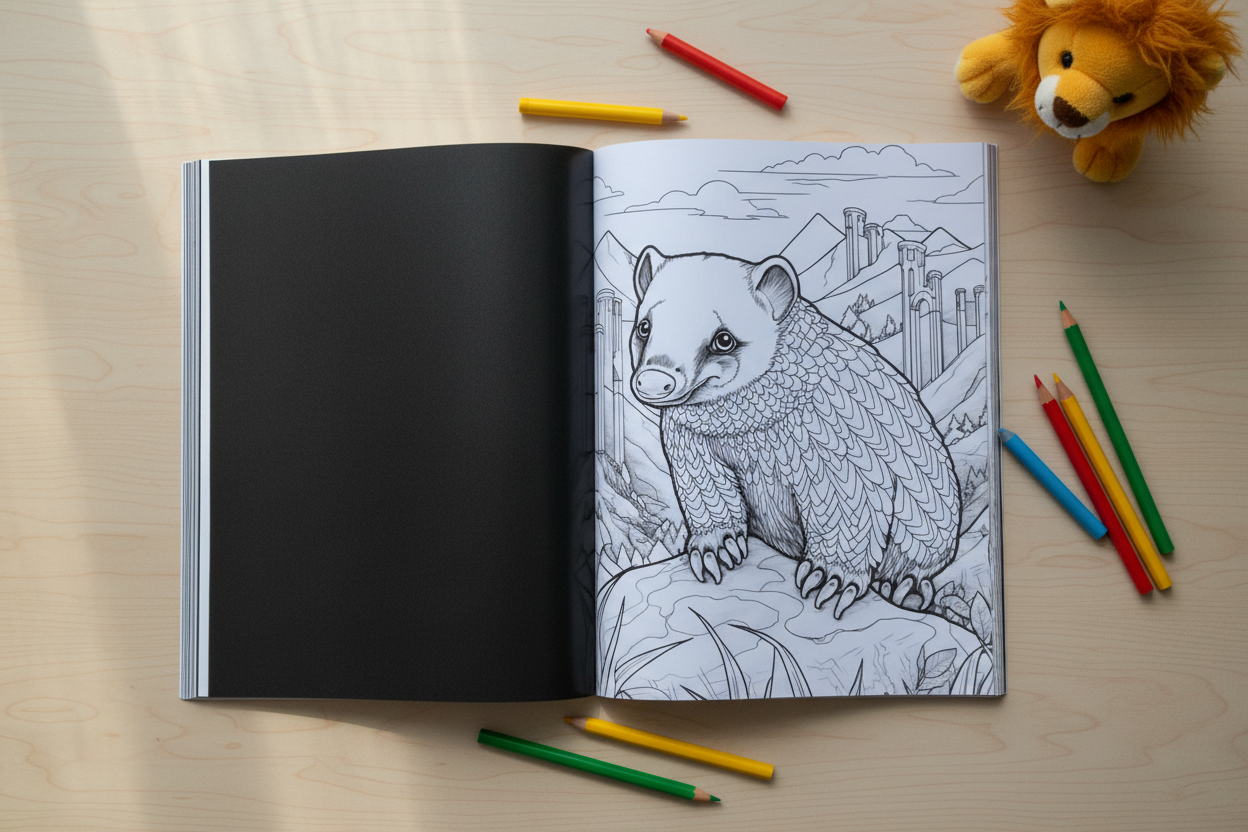 Coloriage éducatif sur les animaux d'Afrique